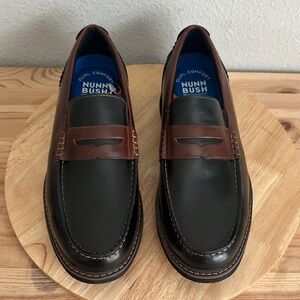 Nunn Bush Odin II Mens Moc Closed Toe Loafers new 9W